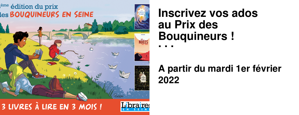 Inscrivez vos ados au Prix des Bouquineurs ! 3 livres � lire en 3 mois