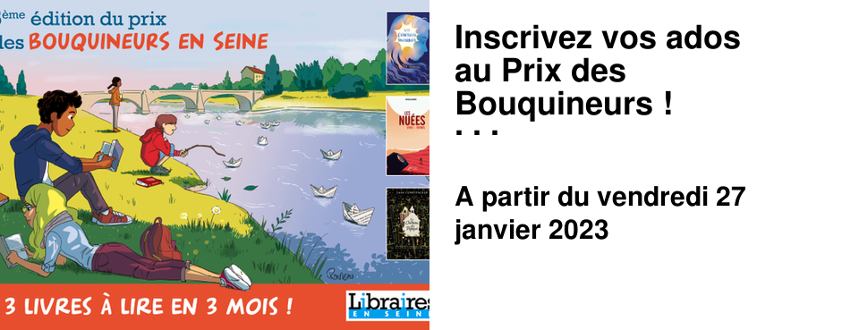 Inscrivez vos ados au Prix des Bouquineurs ! 3 livres � lire en 3 mois